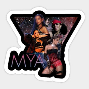 Faces of Mya Sticker